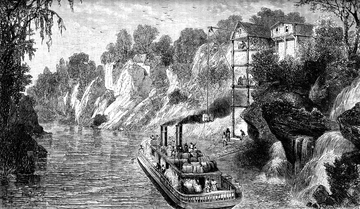 Loading a Cotton Steamer, USA, c1880 by Unbekannt