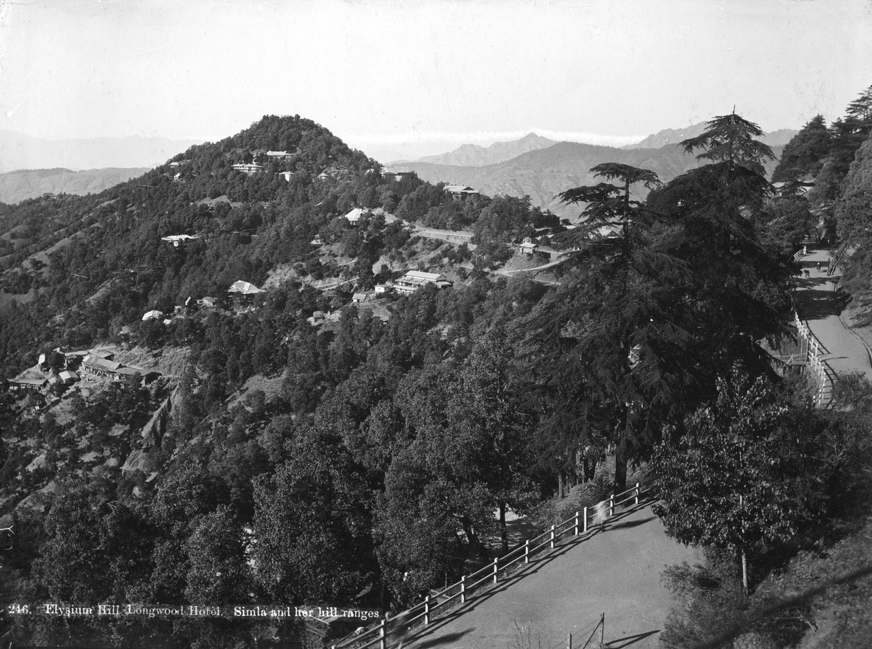 Longwood Hotel, Elysium Hill, Shimla hill range, India by Unbekannt