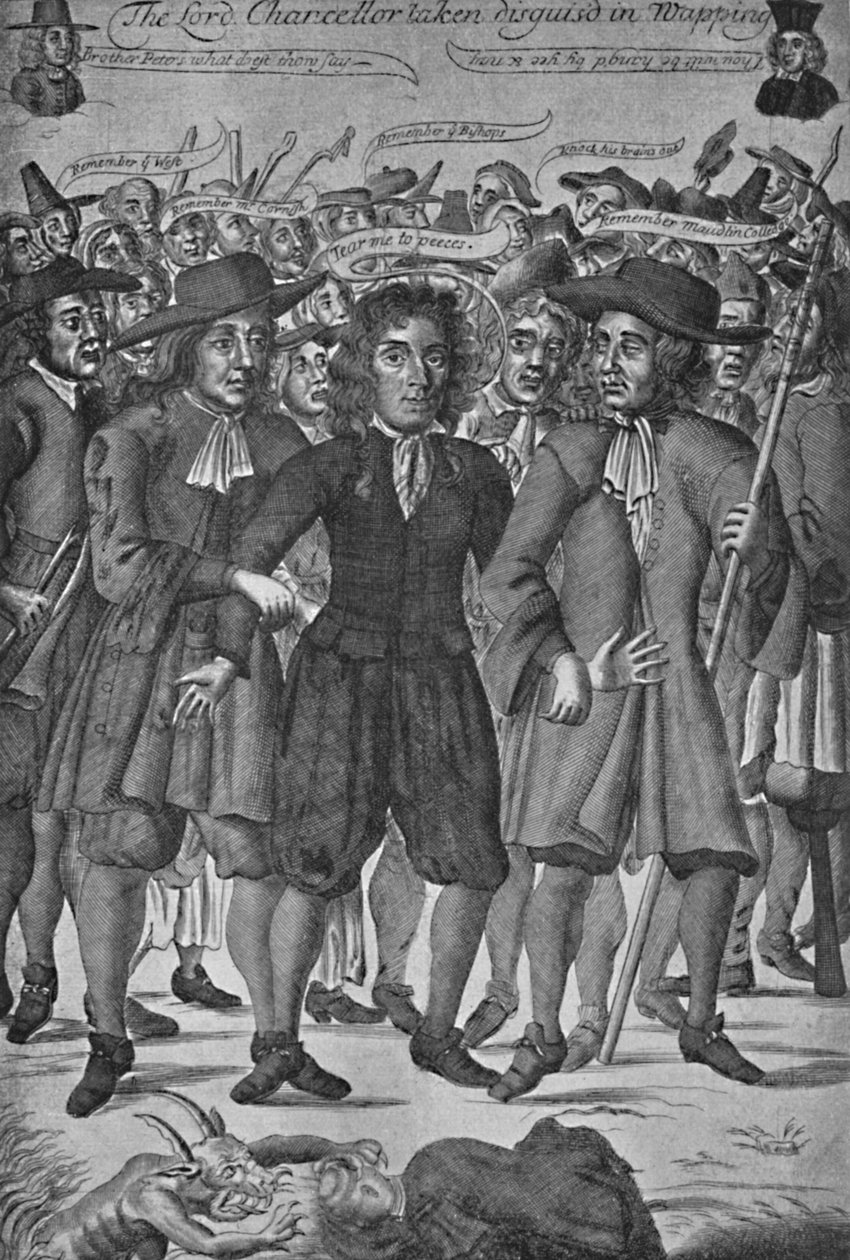 Lord Chancellor Jeffreys Taken in Wapping, 1688 by Unbekannt