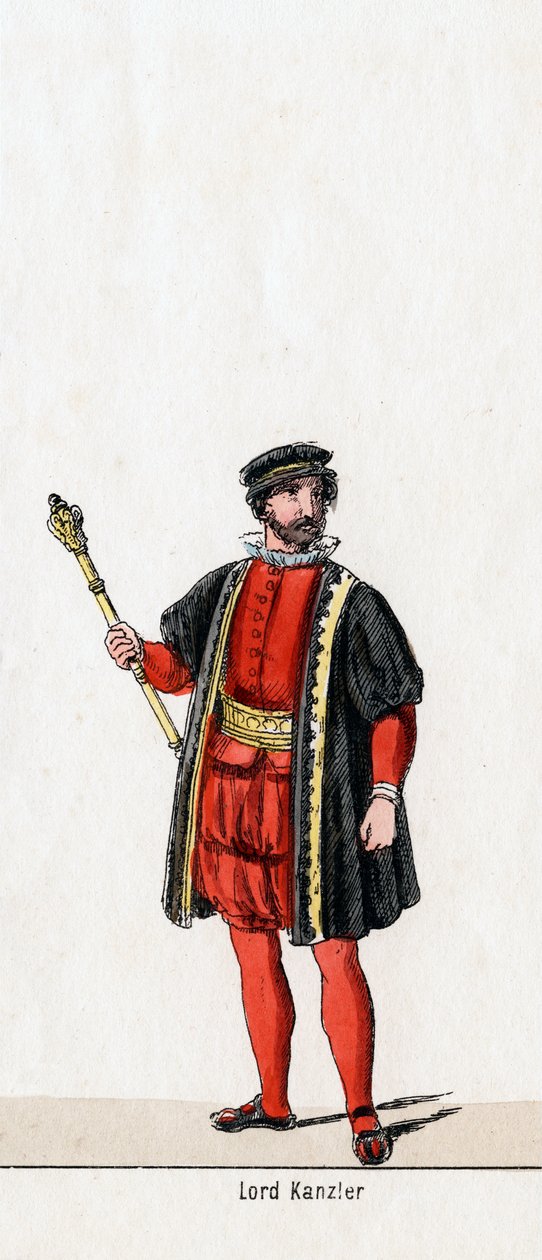 Lord Chancellor, costume design for Shakespeare