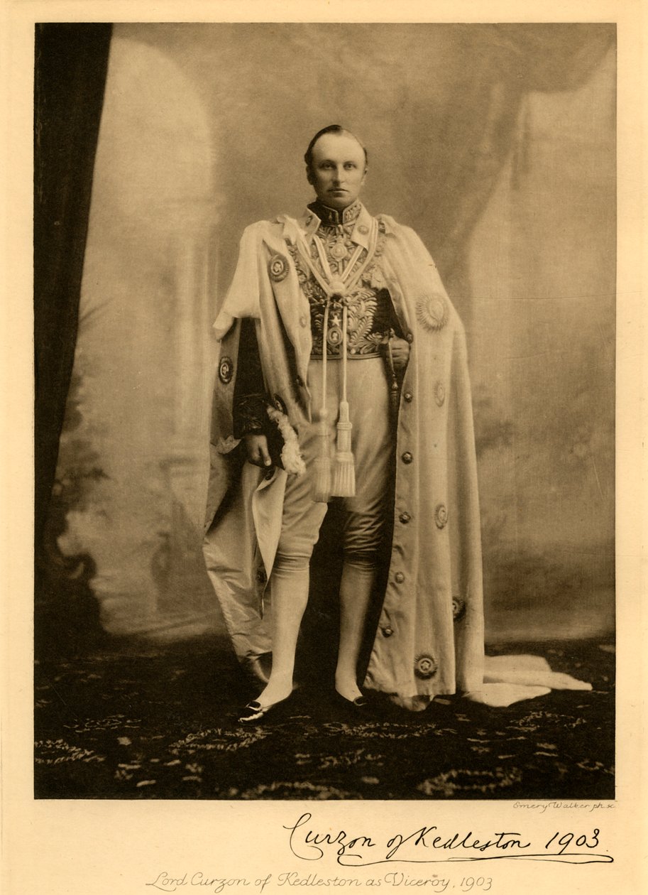 Lord Curzon of Kedleston as Viceroy, 1903 by Unbekannt