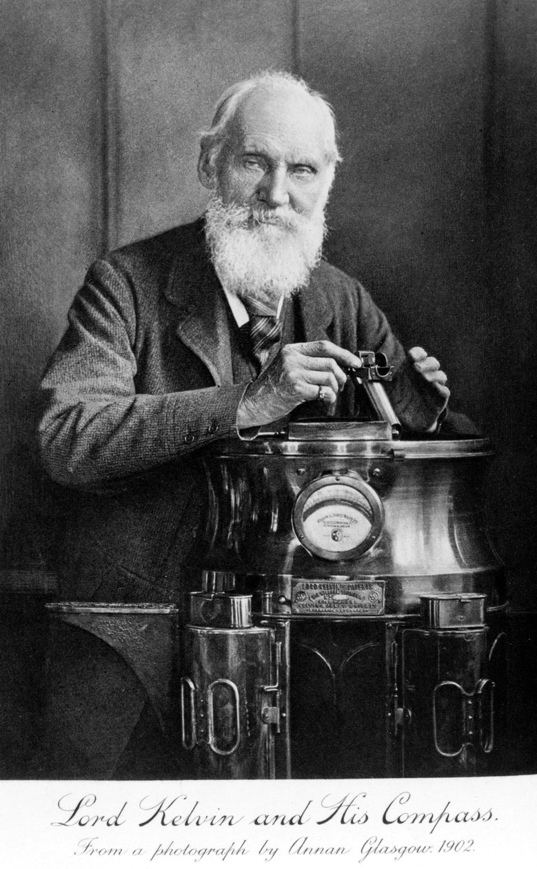 Lord Kelvin and his compass by Unbekannt