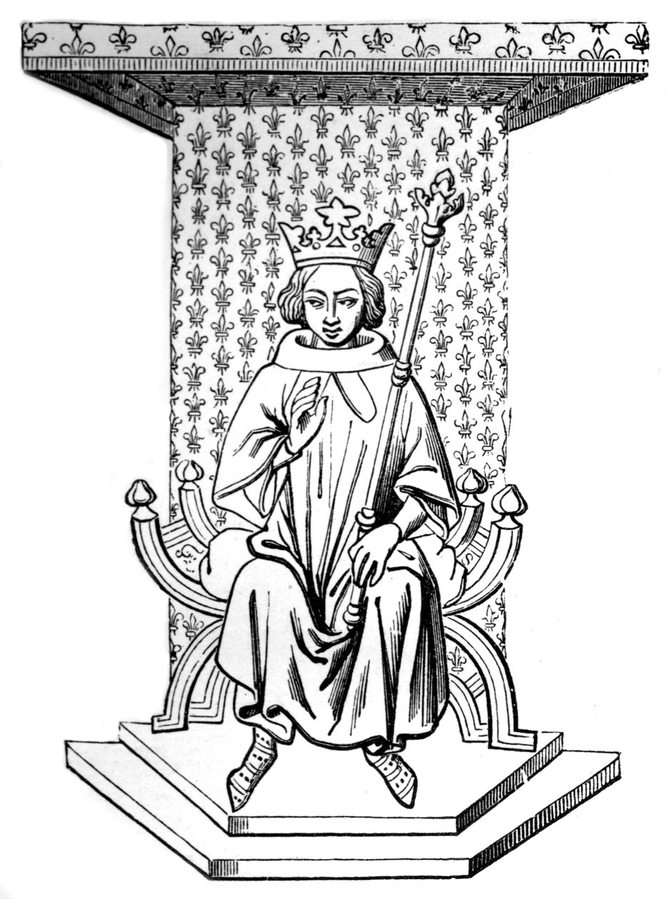 Louis IX, 14th century, 1870 by Unbekannt