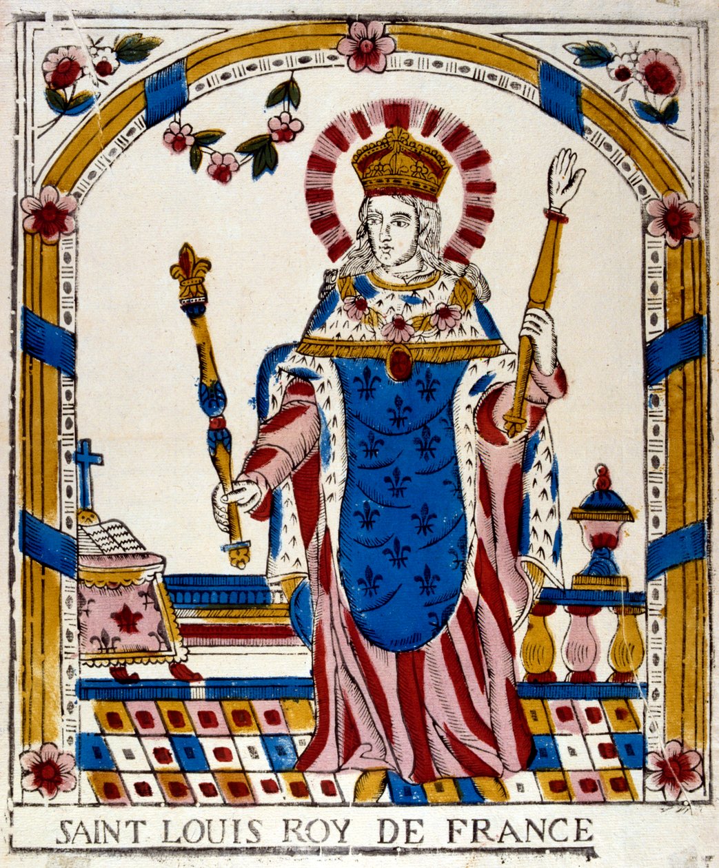 Louis IX, King of France, in his Coronation Robes by Unbekannt