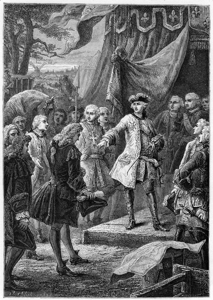 Louis XV, King of France and the Ambassador of Netherlands, 19th century by Unbekannt