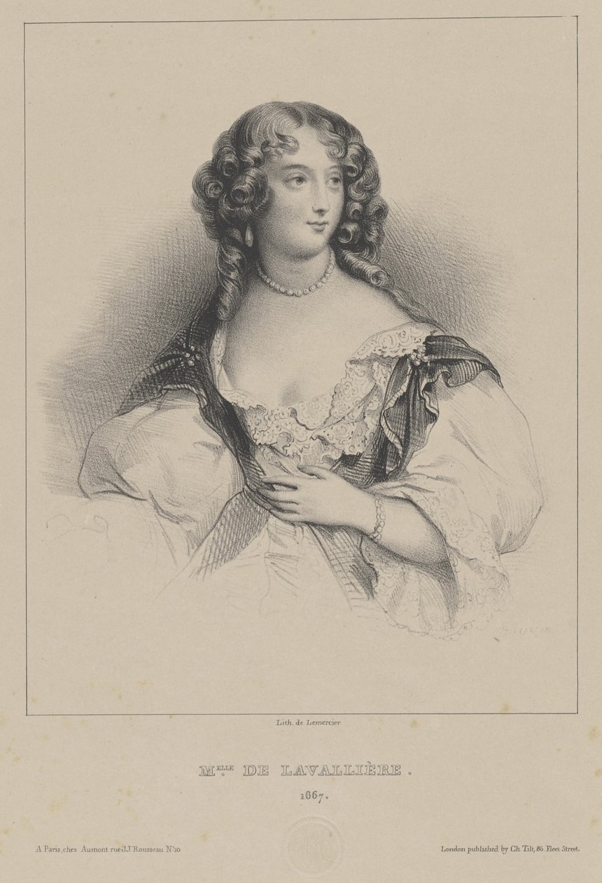 Louise de La Baume Le Blanc, Duchess of La Vallière by Unbekannt