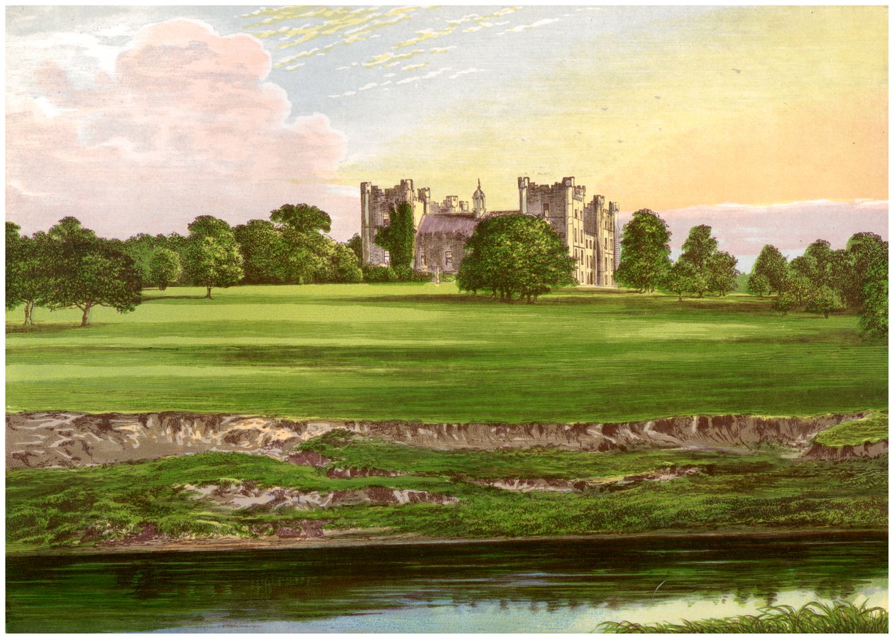 Lumley Castle, County Durham, home of the Earl of Scarbrough, c1880 by Unbekannt