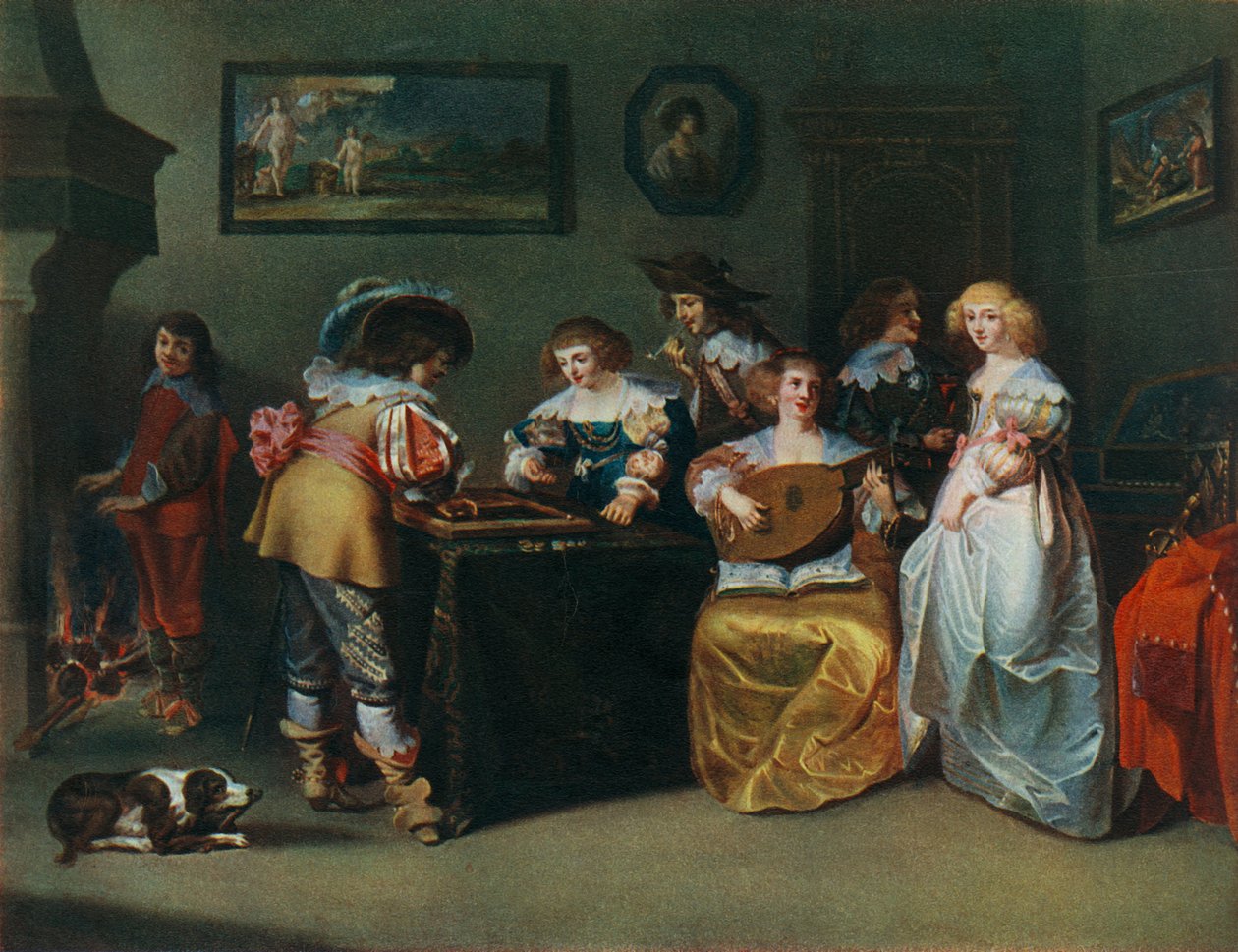Lute, unknown painter of the seventeenth century by Unbekannt