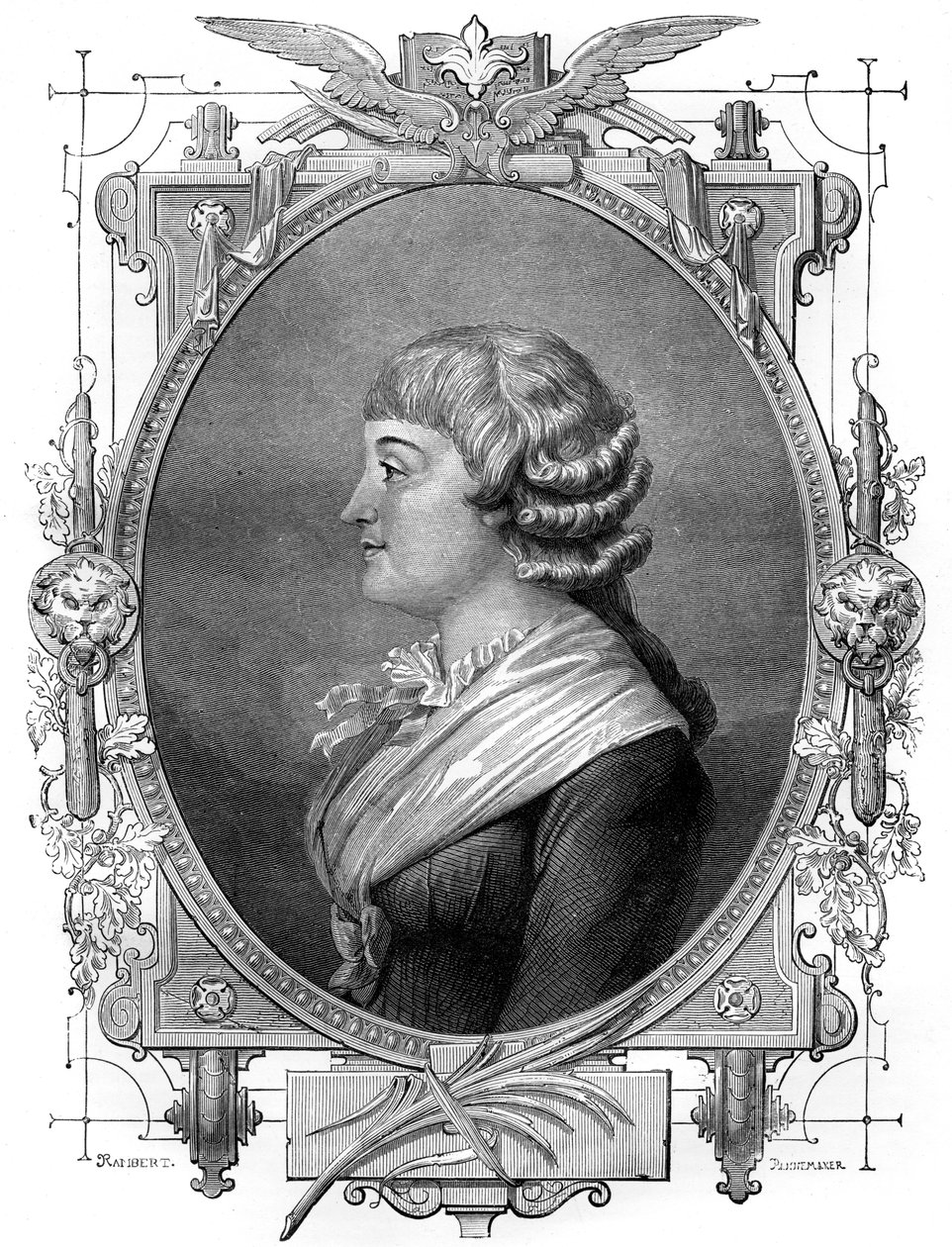 Madame Roland, French revolutionary, 18th century by Unbekannt