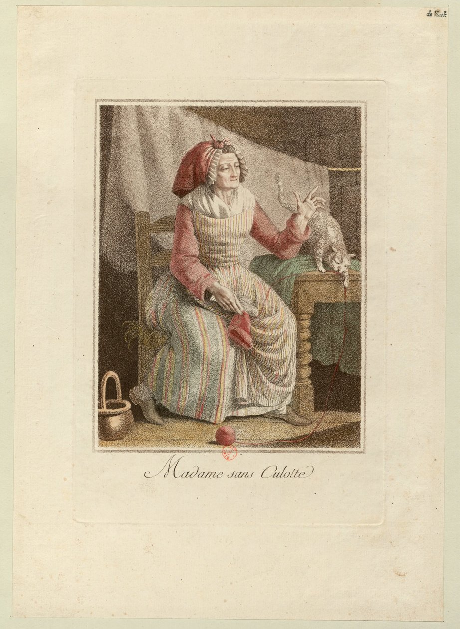Madame Sans-Culotte, ca 1794 by Unbekannt