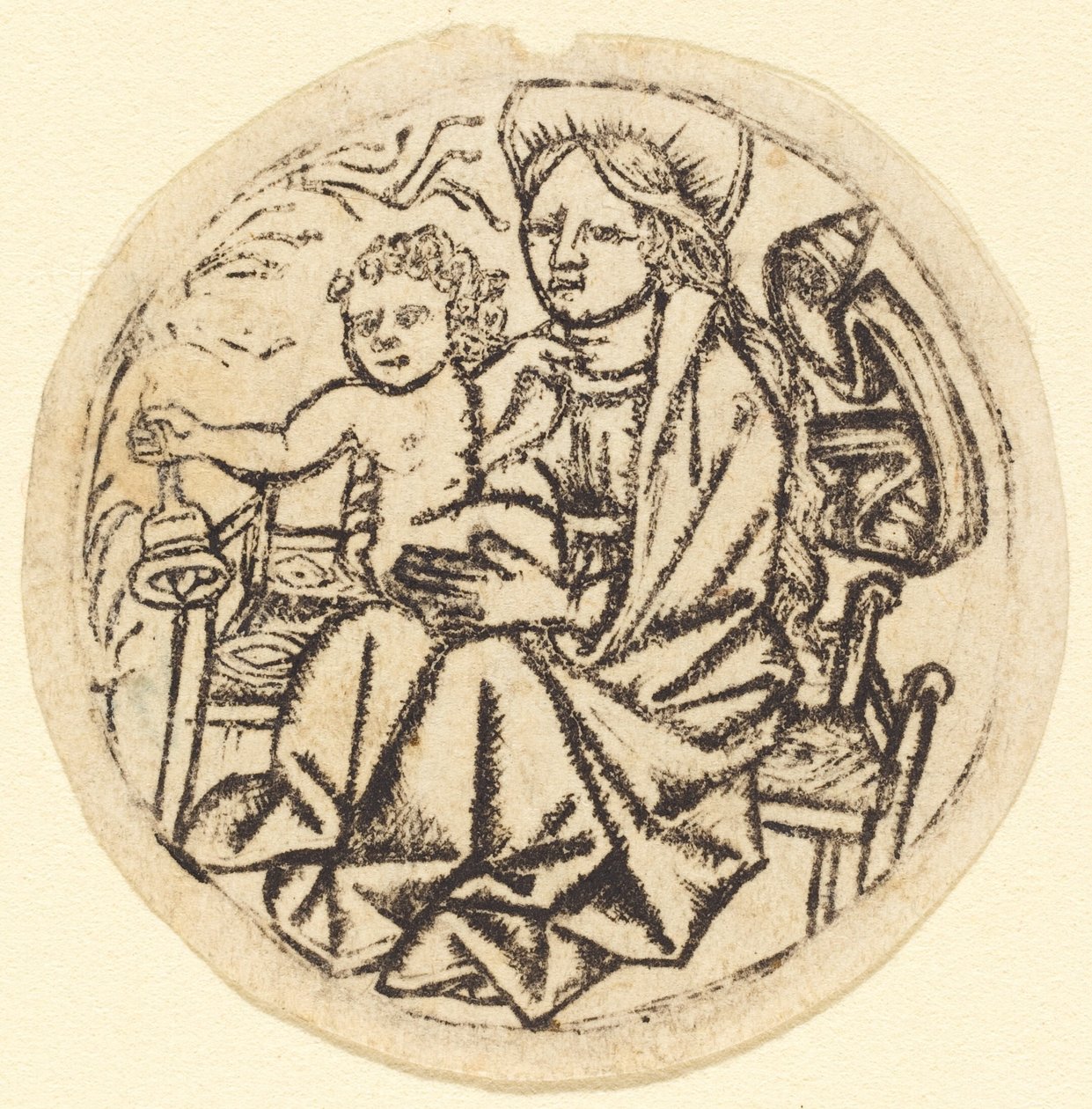 Madonna and Child with a Bell by Unbekannt