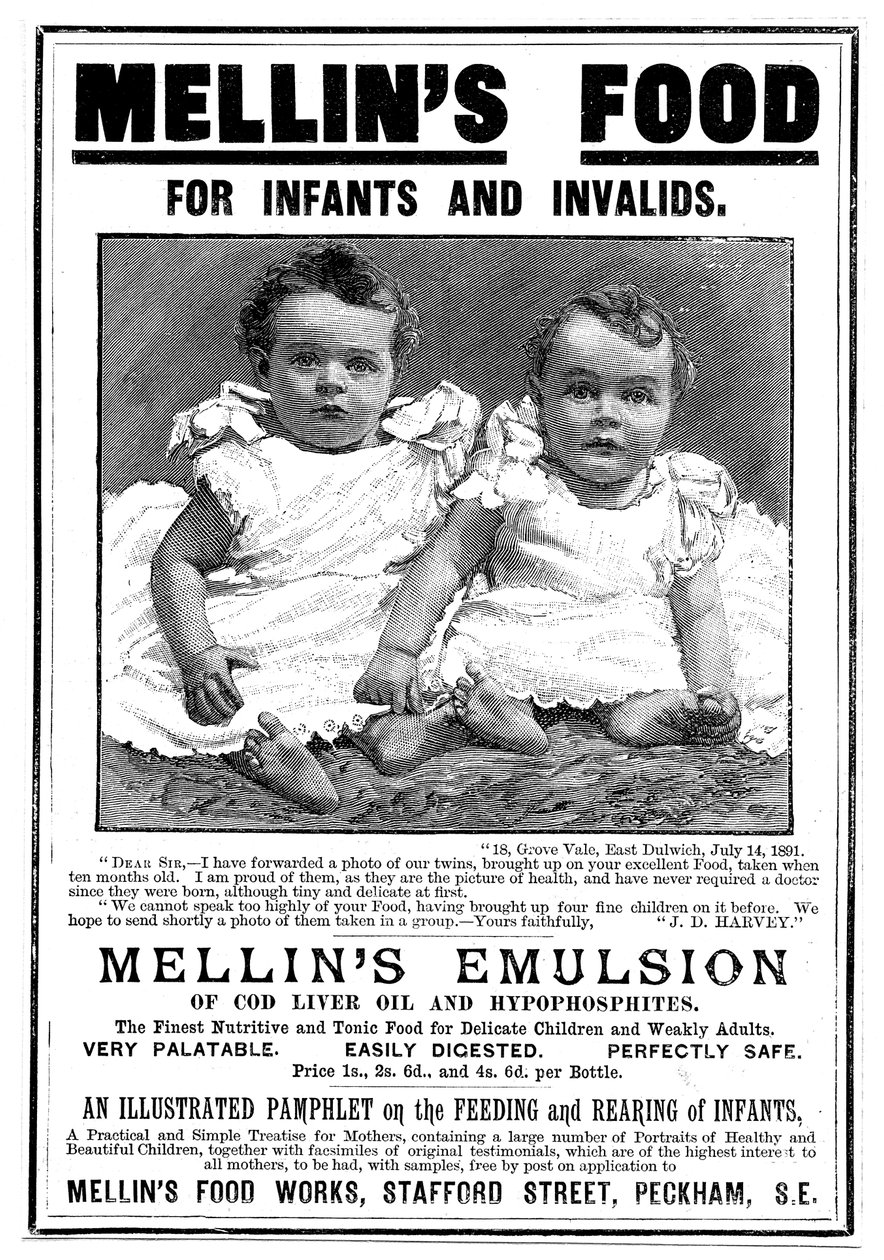 Magazine Advertisement for Mellins Emulsion, a Food Supplement Based on Cod Liver Oil by Unbekannt
