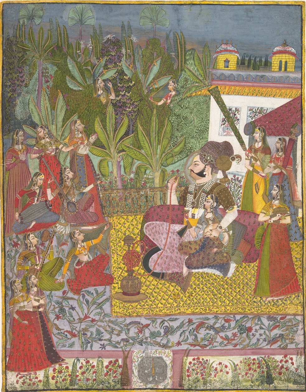 Maharaja Bijay Singh in His Harem by Unbekannt