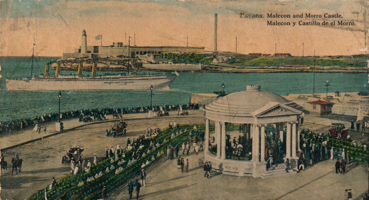 Malecon and Morro Castle, Havana, Cuba, c1920 by Unbekannt