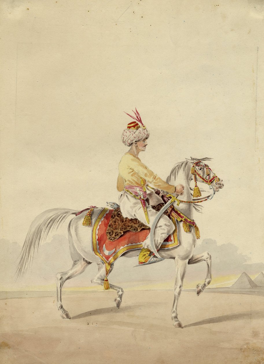 Mamluk on Horseback, ca 1825 by Unbekannt