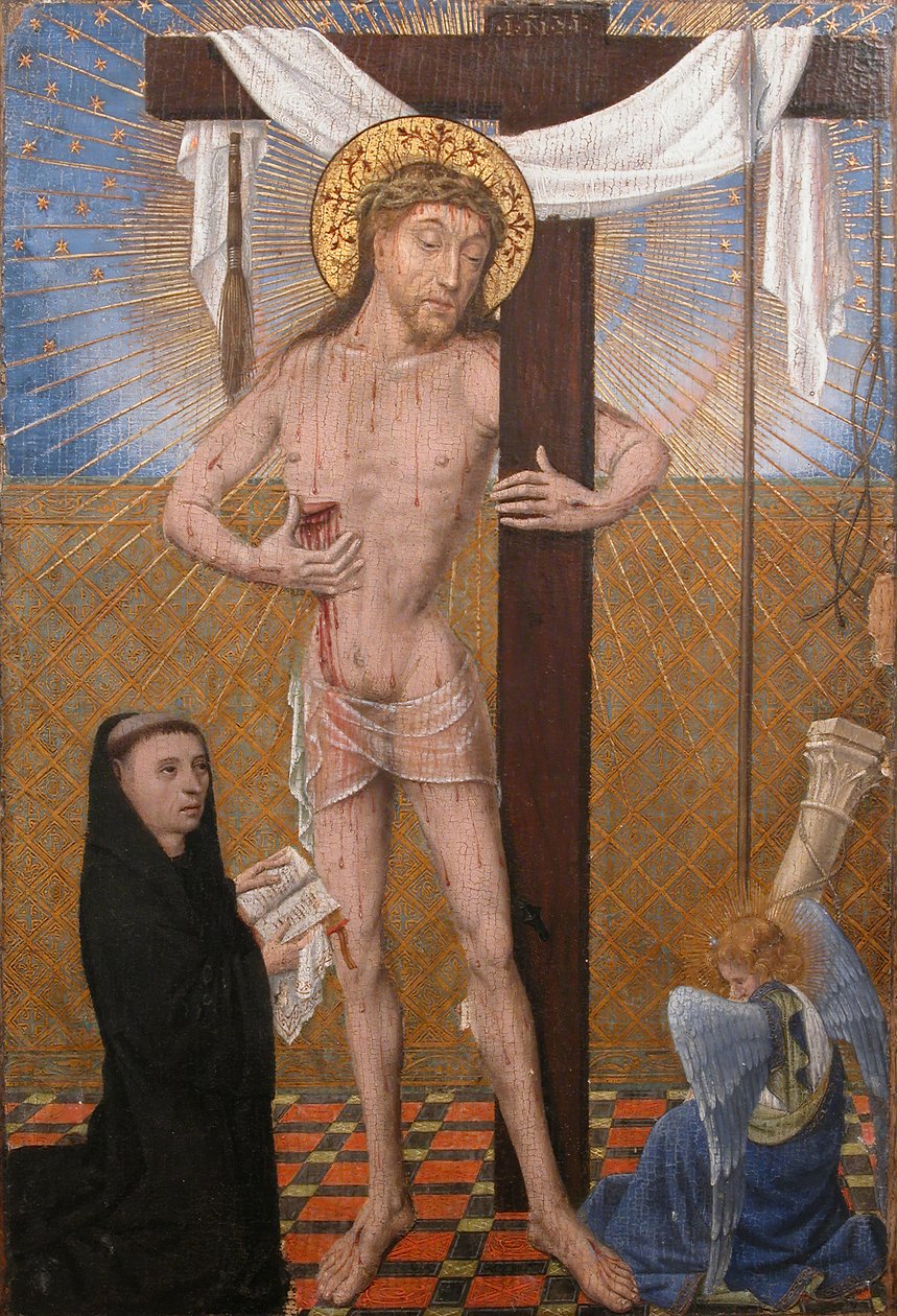Man of Sorrows with Kneeling Donor by Unbekannt