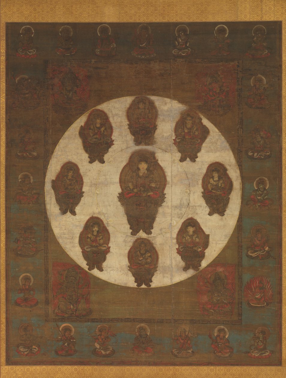 Mandala of Monju Bosatsu by Unbekannt