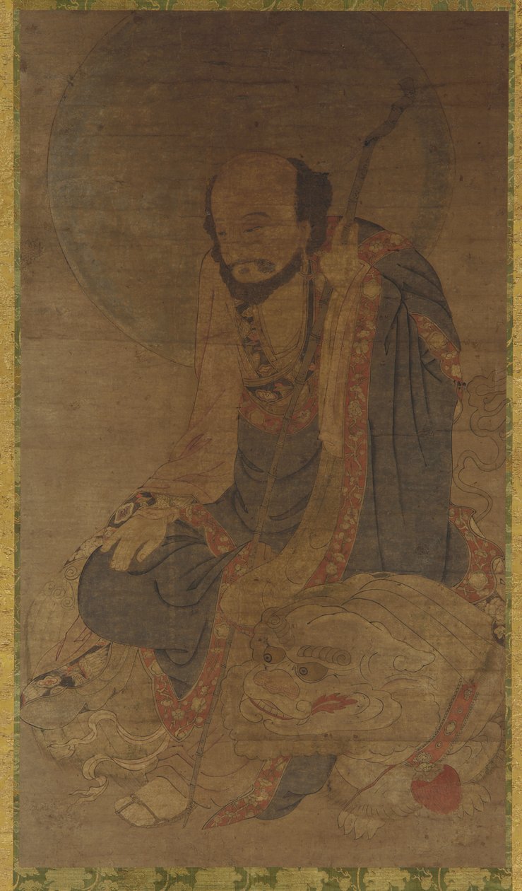 Manjusri and His Lion, Ming dynasty, 1368-1644 by Unbekannt