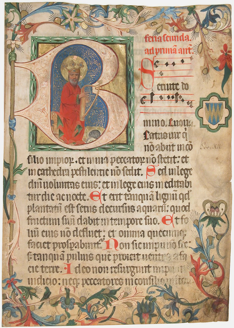 Manuscript Leaf from a Missal, late 15th century by Unbekannt