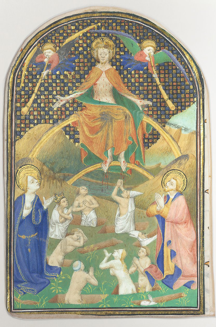 Manuscript Leaf with the Last Judgment, from a Book of Hours, French by Unbekannt