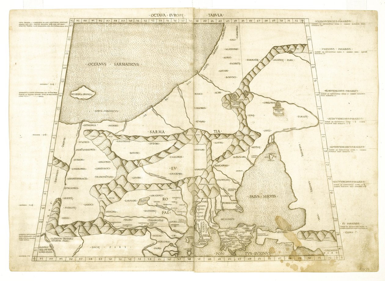Map of Muscovy by Ptolemy by Unbekannt