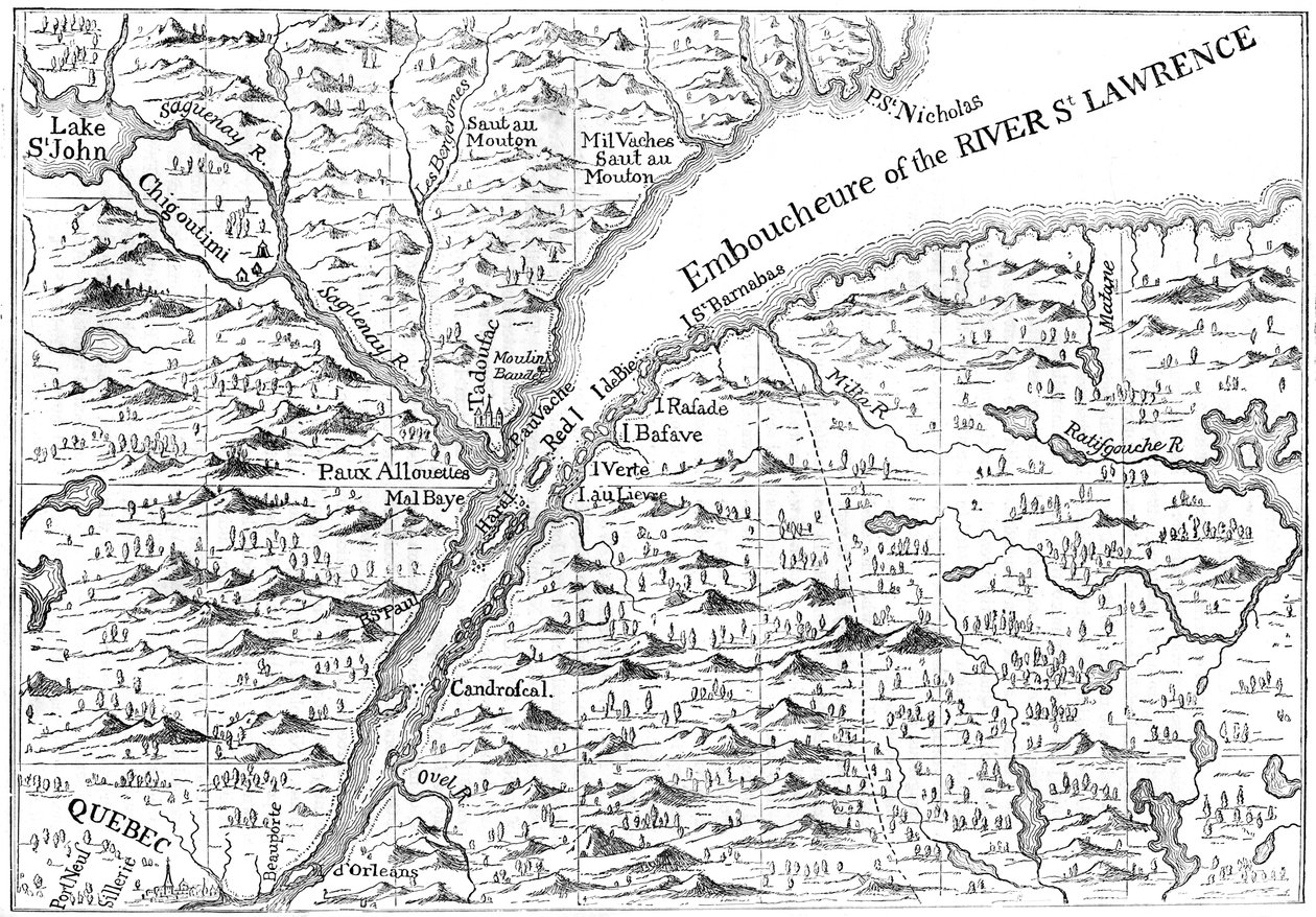 Map of the Course of the River St Lawrence as Far as Quebec by Unbekannt
