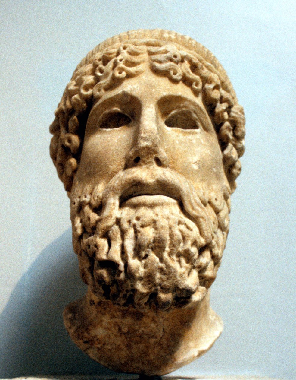 Marble Head, Probably of the Ancient Greek God Zeus, Possibly 1st Century BC by Unbekannt