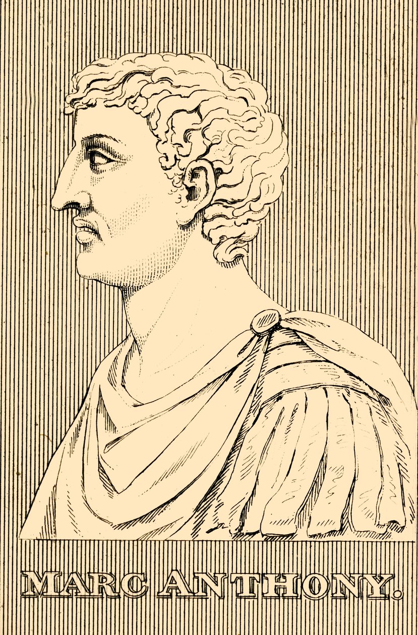 Marc Anthony, 83-30 BC, 1830 by Unbekannt