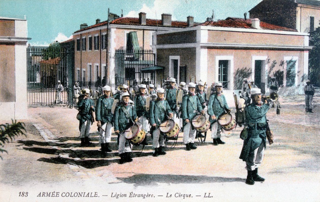 Marching band, French Foreign Legion, c1910 by Unbekannt