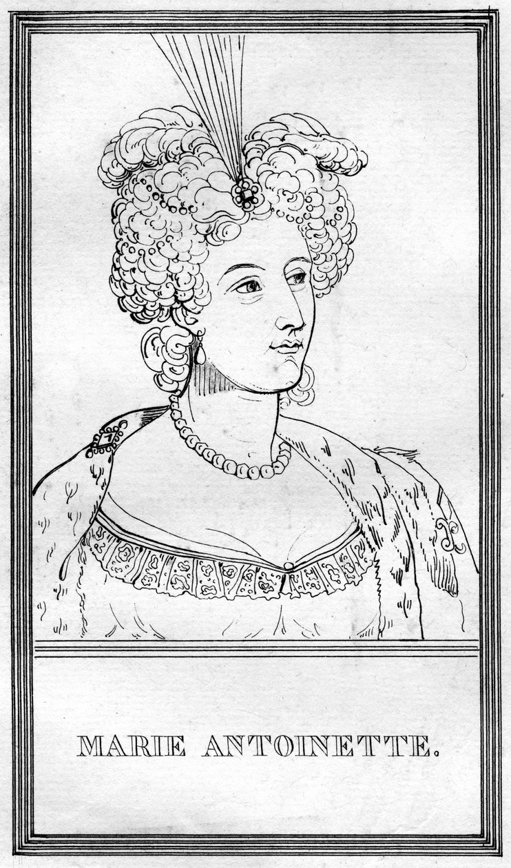 Marie Antoinette, Queen Consort of Louis XVI of France by Unbekannt