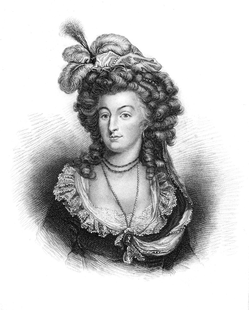 Marie Antoinette, Queen Consort of Louis XVI of France by Unbekannt