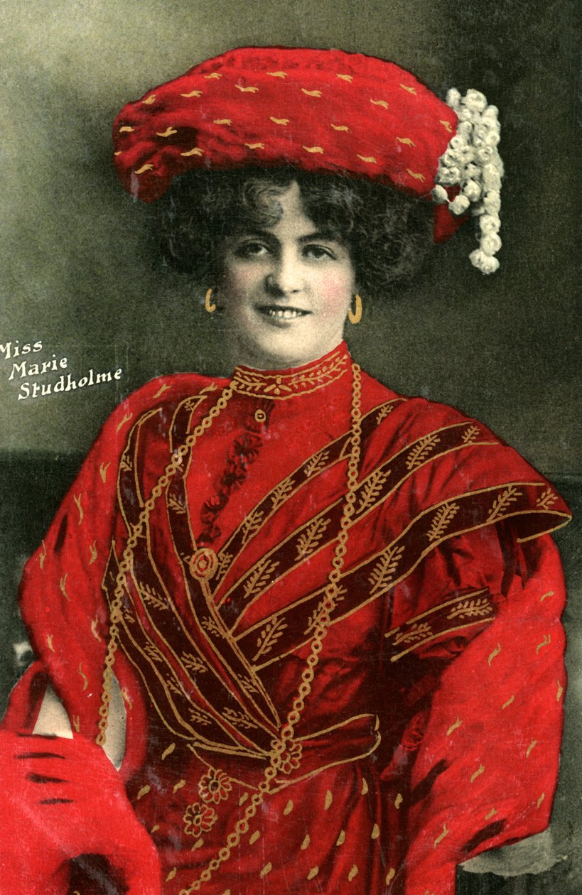 Marie Studholme, English actress, 1907 by Unbekannt