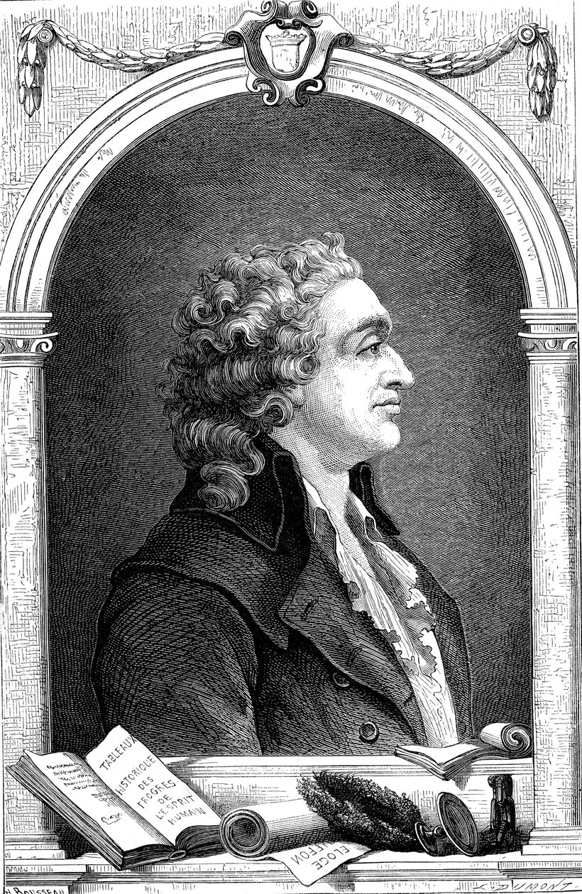 Marquis de Condorcet, French Enlightenment Philosopher and Sociologist by Unbekannt