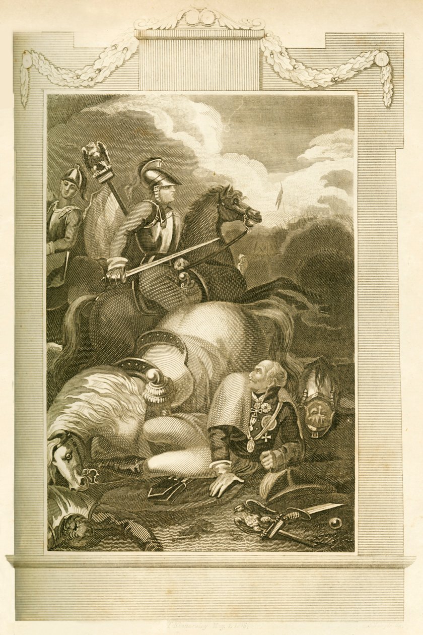 Marshal Blucher at the Battle of Ligny, June 16, 1815 by Unbekannt