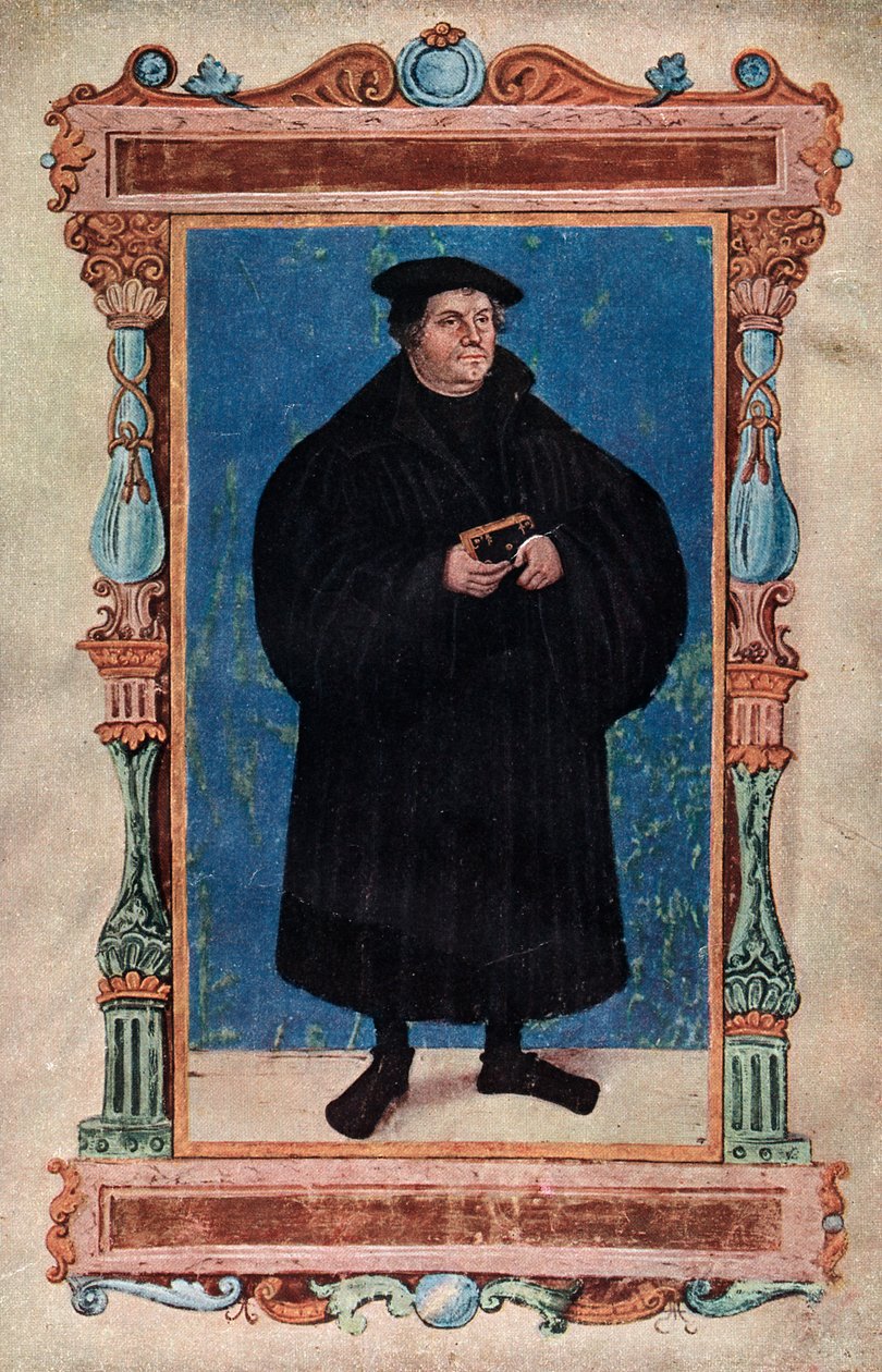 Martin Luther, German theologian and Augustinian monk, 19th century by Unbekannt