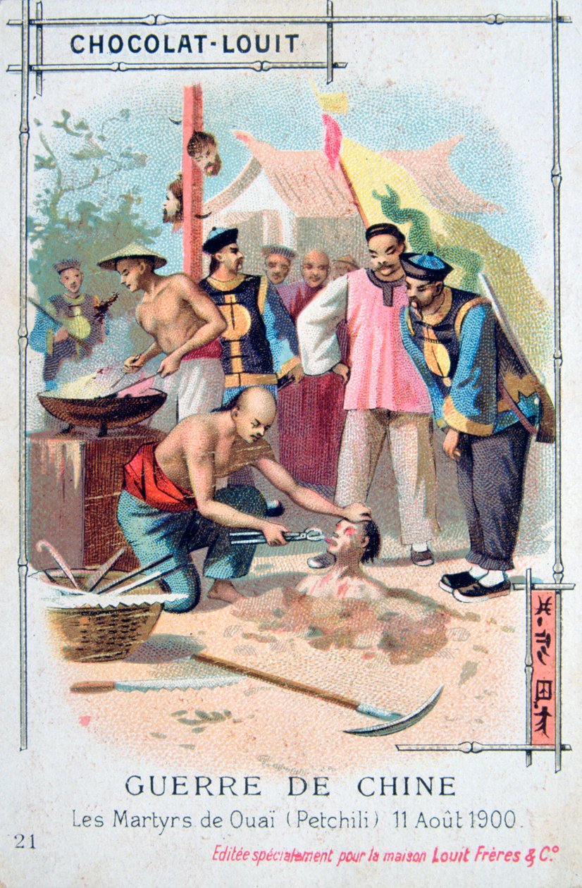 Martyrdom at Ouai Petchili, China, Boxer Rebellion, 11 August 1900 by Unbekannt