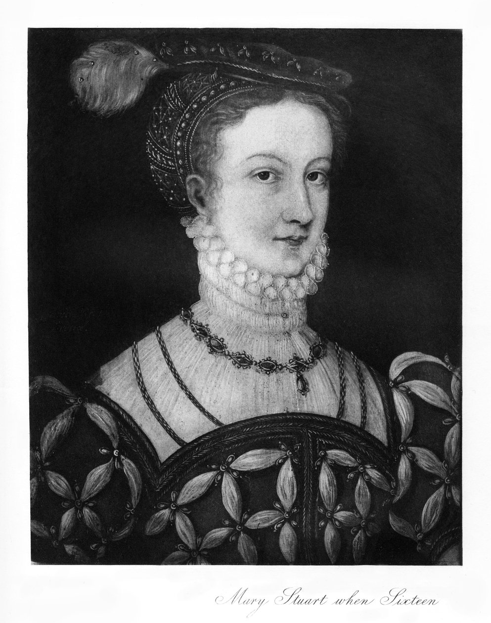 Mary Stuart at sixteen by Unbekannt