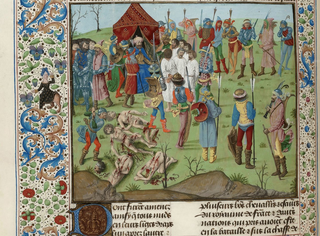 Massacre of the Christians after the Battle of Nicopolis, ca 1470-1475 by Unbekannt