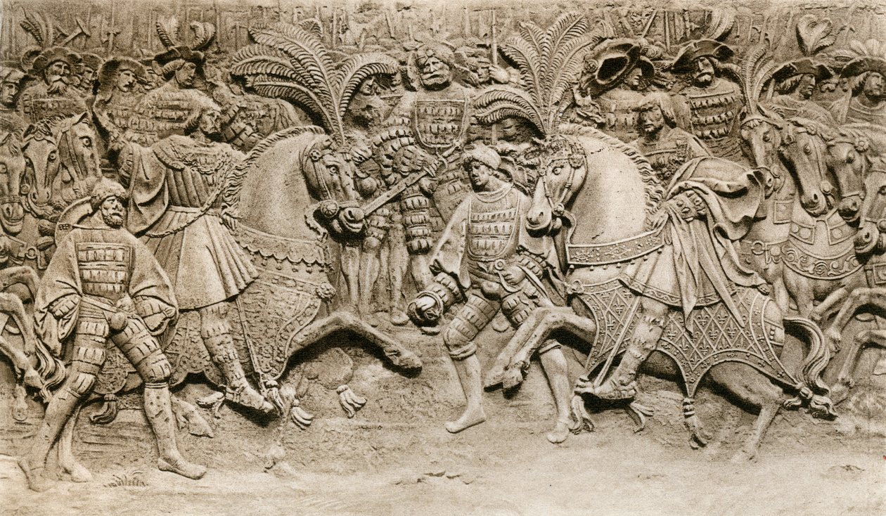 Meeting of Henry VIII and Francis I, at The Field of Cloth of Gold by Unbekannt