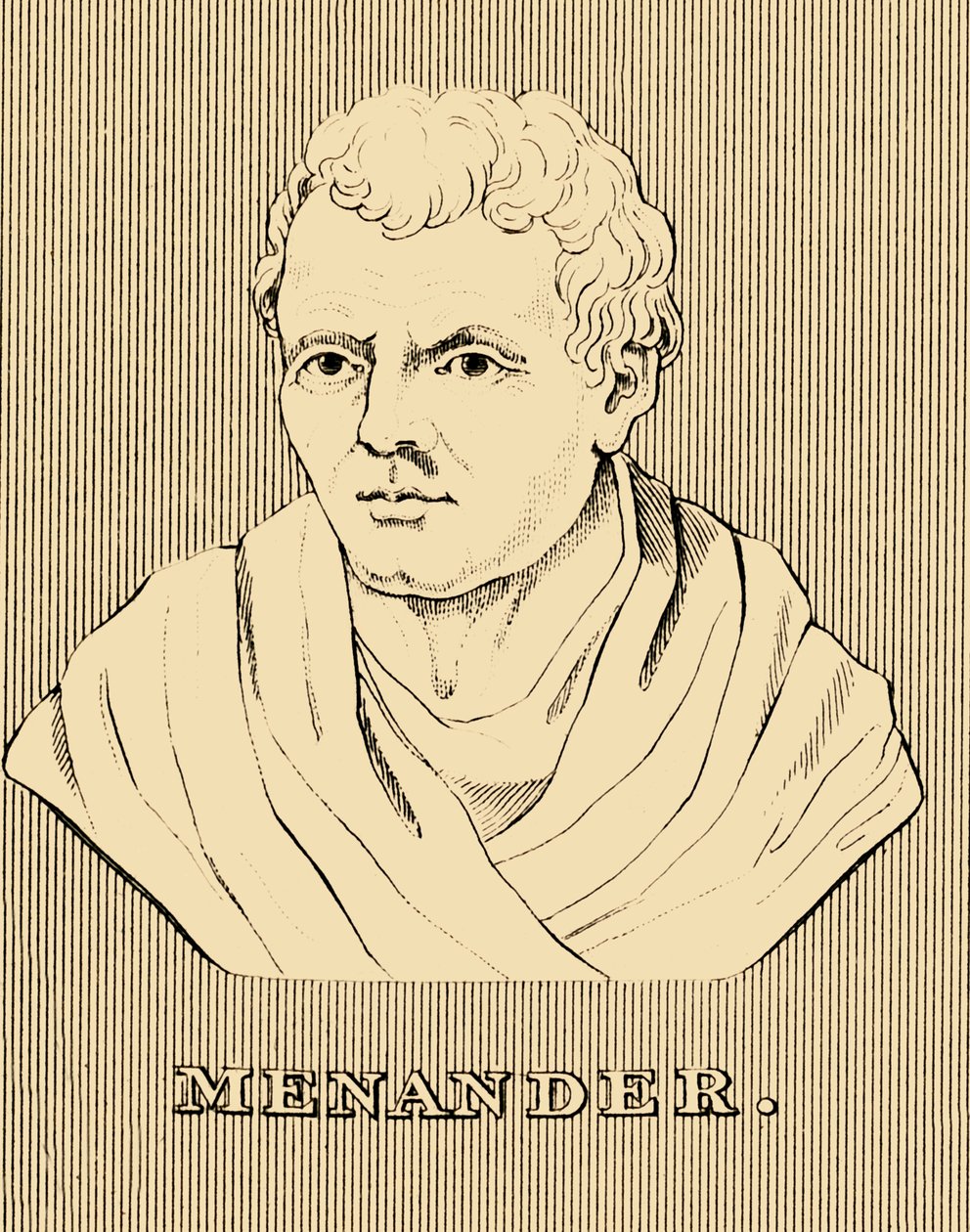 Menander, c342-290 BC, 1830 by Unbekannt