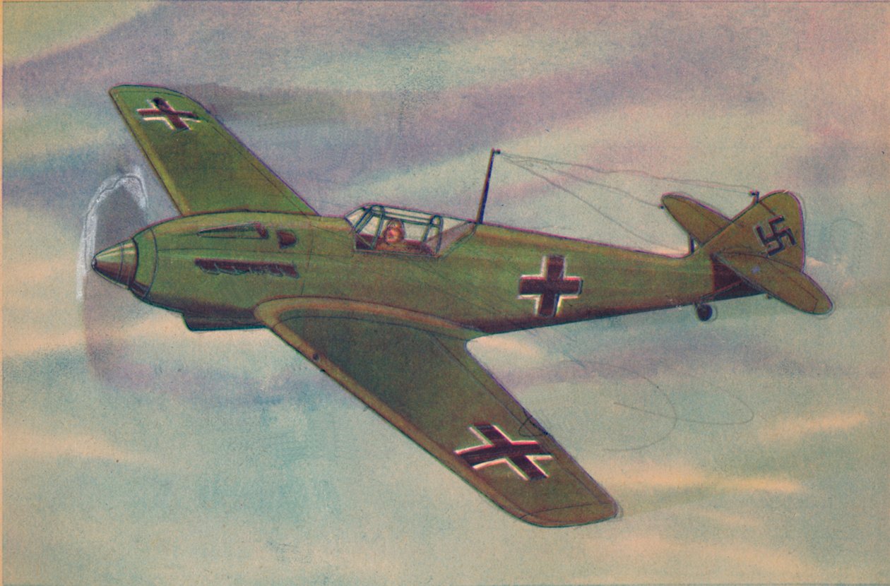 Messerschmitt M.E. 109 Fighter Monoplane, c1944 by Unbekannt