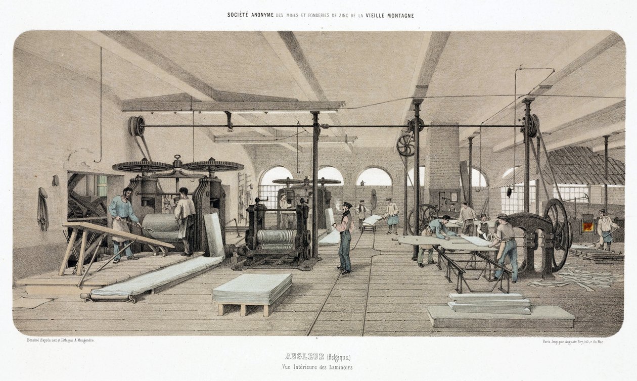 Metals, Zinc Rolling-Mill, Angleur, Belgium by Unbekannt