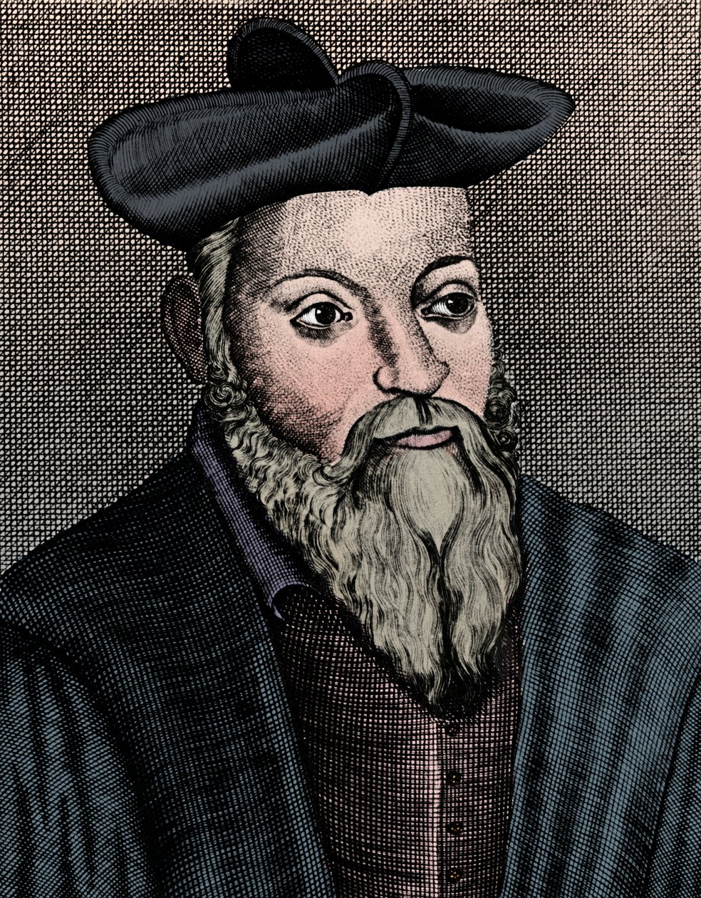 Michel Nostradamus, French physician and astrologer, 17th century by Unbekannt