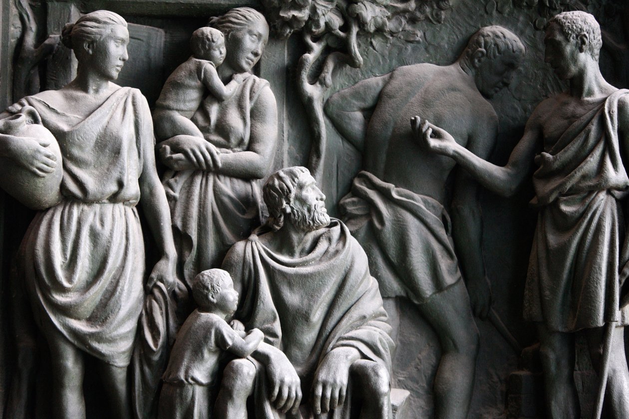 Milan Duomo gate sculpture, Milan, Italy by Unbekannt