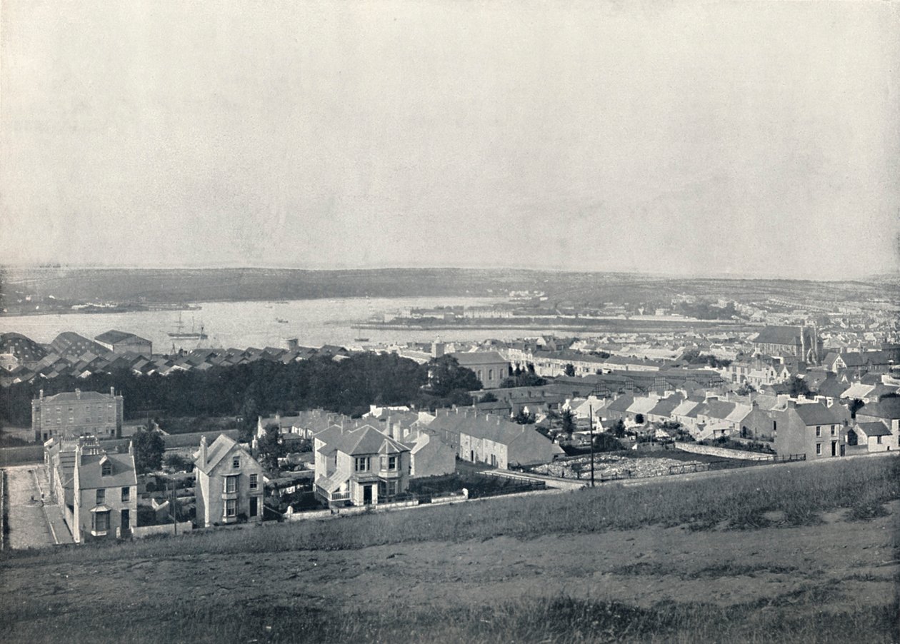 Milford Haven - General View of the Town and the Haven, 1895 by Unbekannt