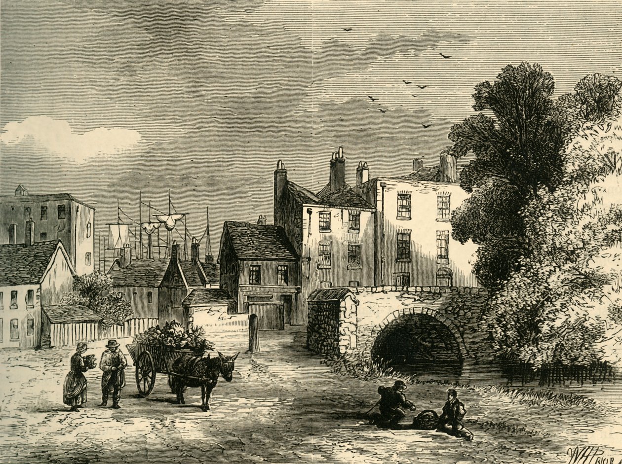 Mill Pond Bridge, in 1826, c1878 by Unbekannt