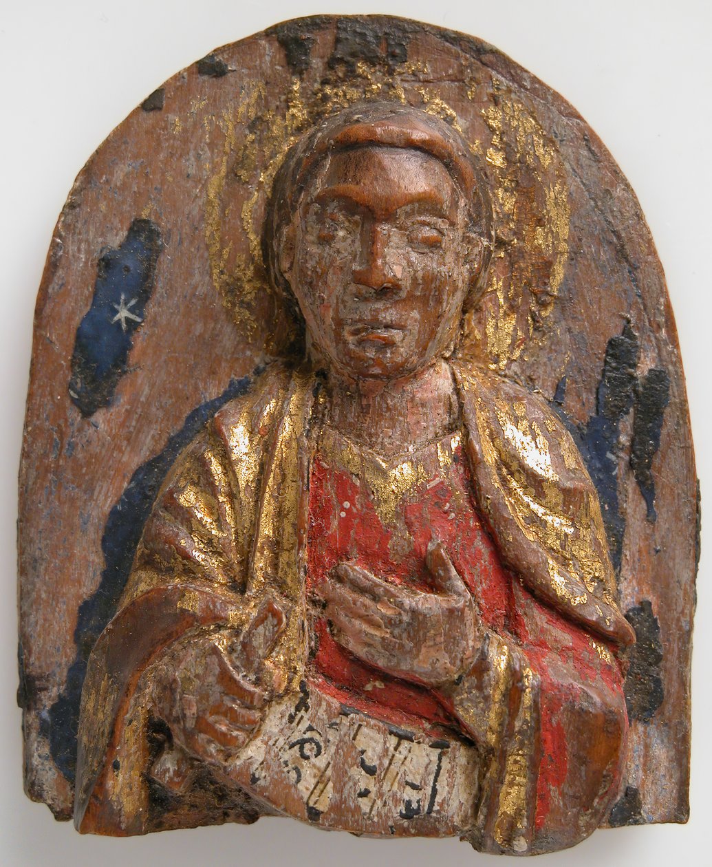 Miniature Relief of Hebrew Prophet Daniel with Scroll, German, 1200-1225 by Unbekannt