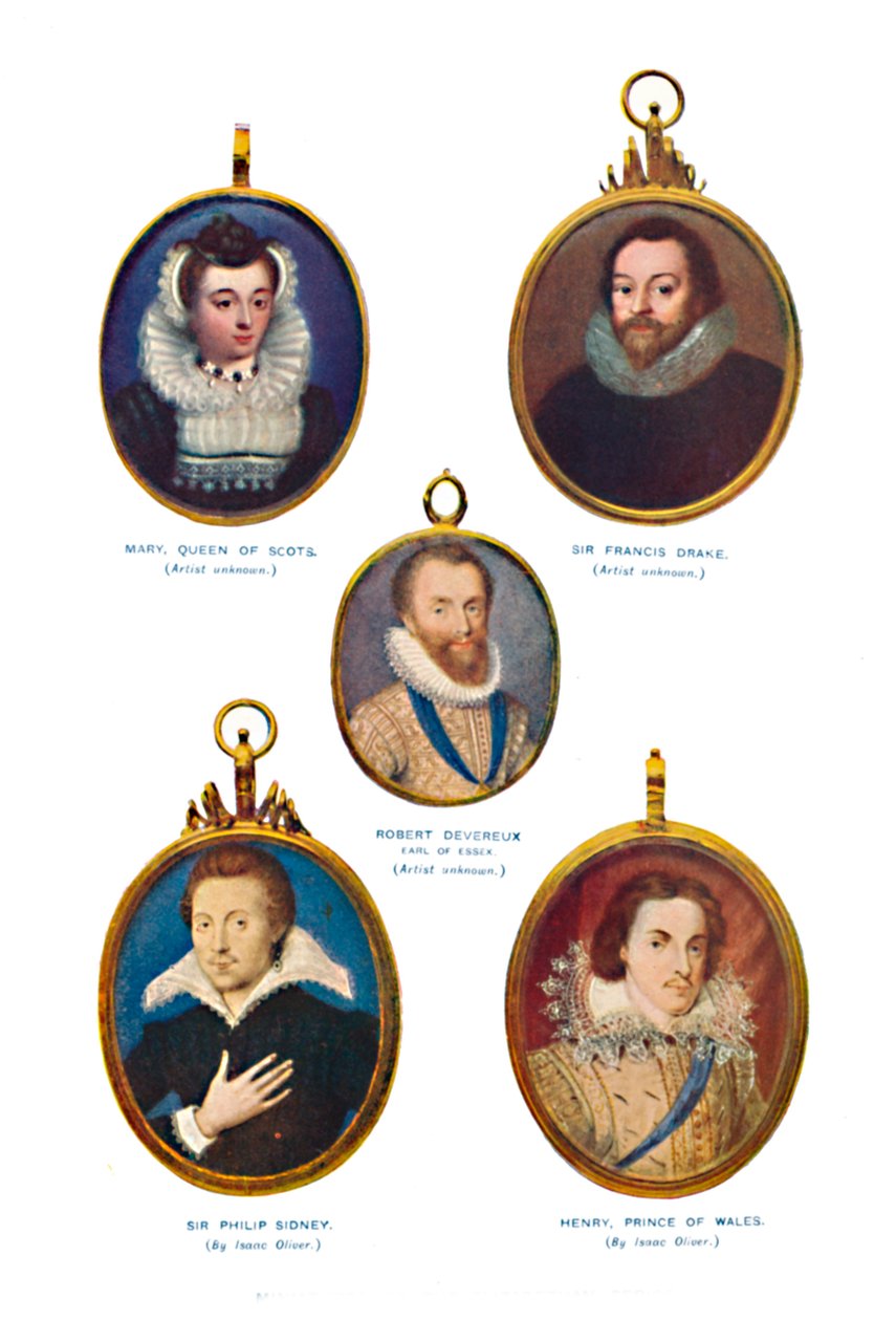 Miniatures of the Elizabethan Period, Victoria and Albert Museum, c1580-1610 by Unbekannt