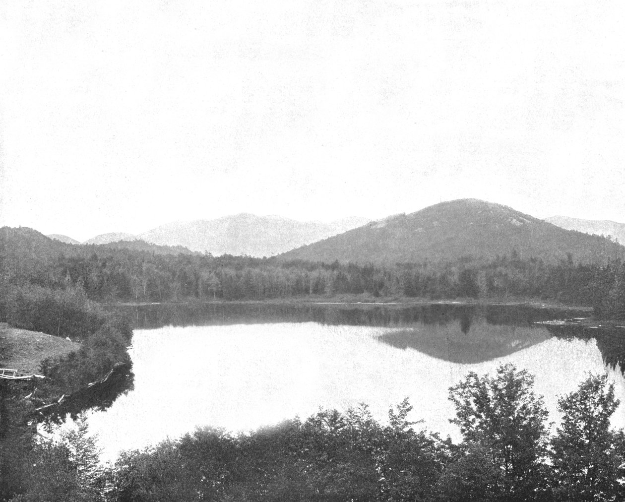 Mirror Lake, Adirondacks, New York State, USA, c1900 by Unbekannt