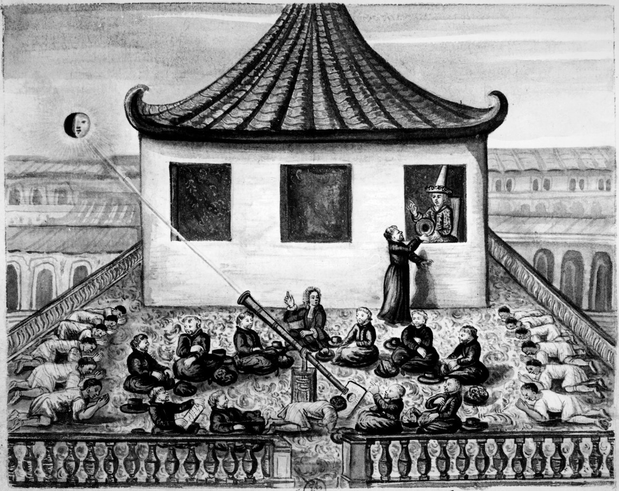 Missionaries Showing the King of Siam a Solar Eclipse by Unbekannt